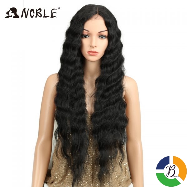 Noble Long Black Wig Deep Wave High Temperature Fiber Middle Part 30 Inch 150 Heavy Density 2 » Brabeton » The People's Marketplace » 17/06/2024