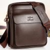 Vintage Crossbody Business Leather Shoulder Bag For Men